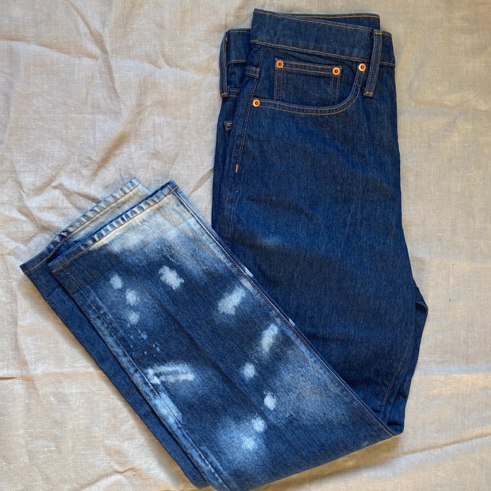 Jcrew Bleached boyfriend Jeans size 28 waist